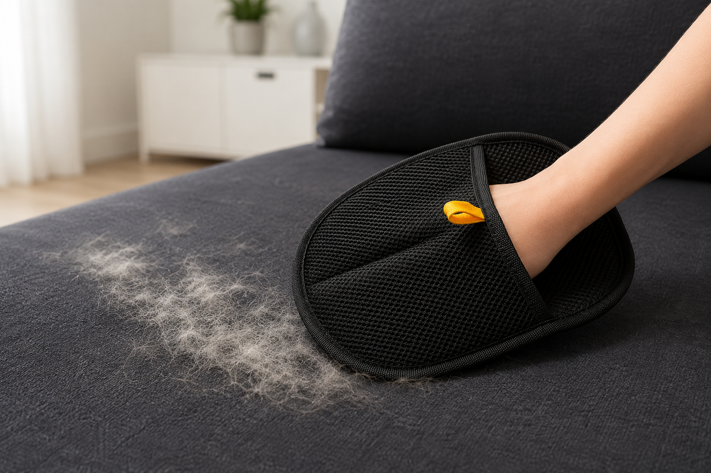 Fur-Free in Seconds: Reusable Pet Hair Removal Gloves