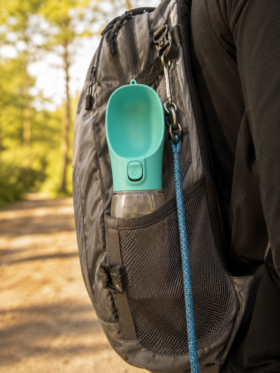Hands-Free Dog Water Bottle with Built-In Bowl