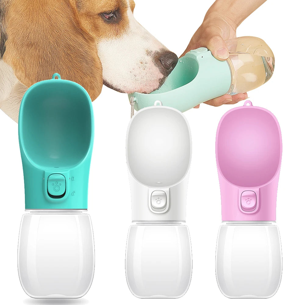 Hands-Free Dog Water Bottle with Built-In Bowl