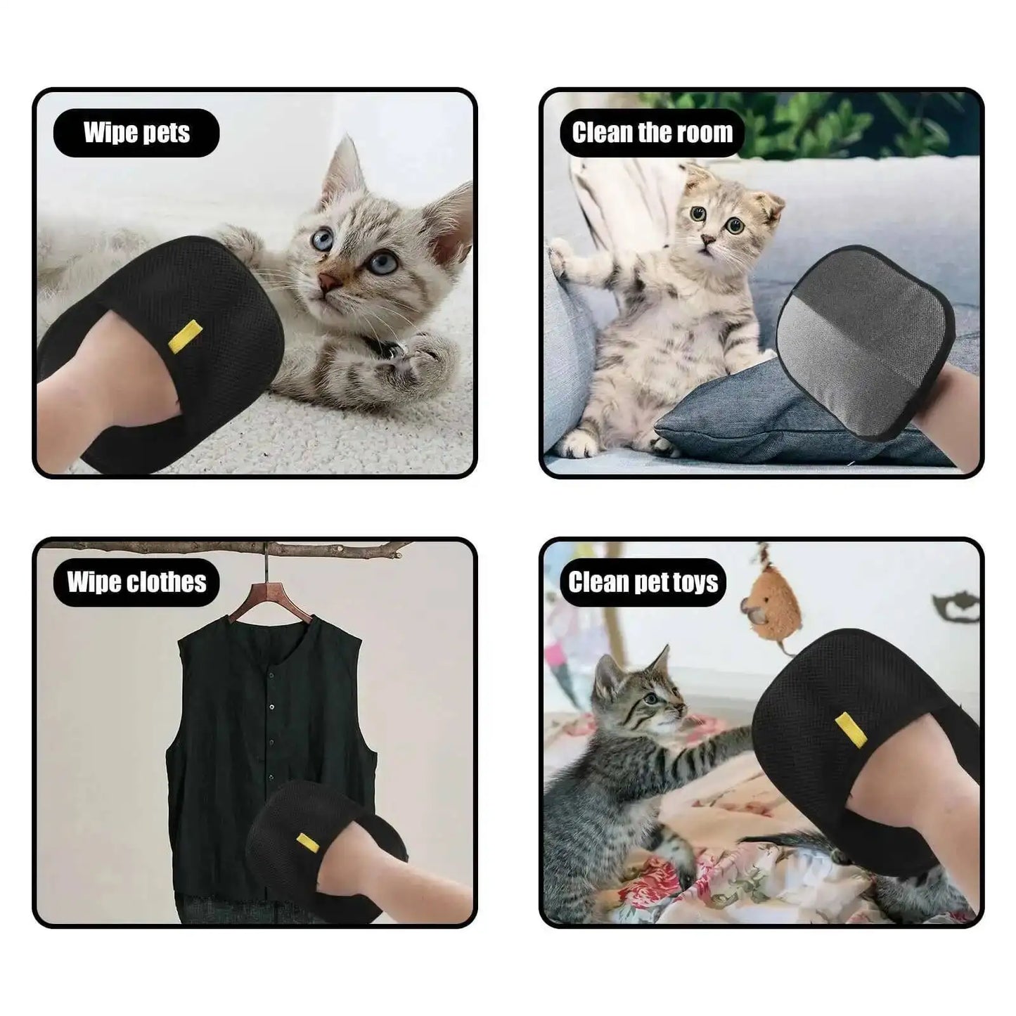 Fur-Free in Seconds: Reusable Pet Hair Removal Gloves