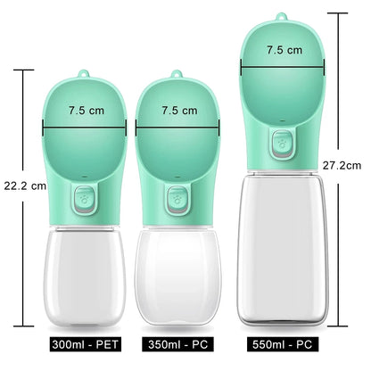 Hands-Free Dog Water Bottle with Built-In Bowl